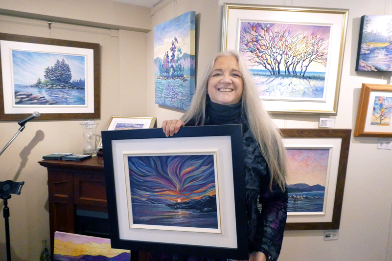 Eileen with Wild Sky painting